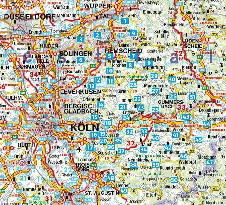 Produktbild: ROTHER Wanderf&uuml;hrer Bergisches Land