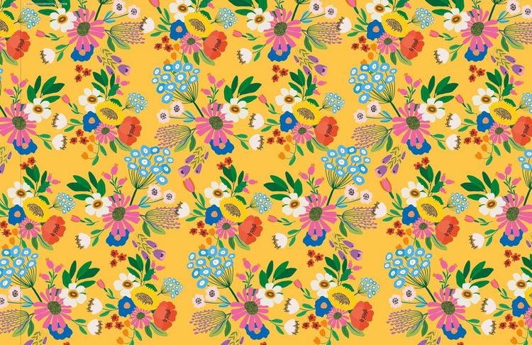 Produktbild: Mit Liebe verpackt &ndash; 10 Geschenkpapierbogen im Blumen-Design