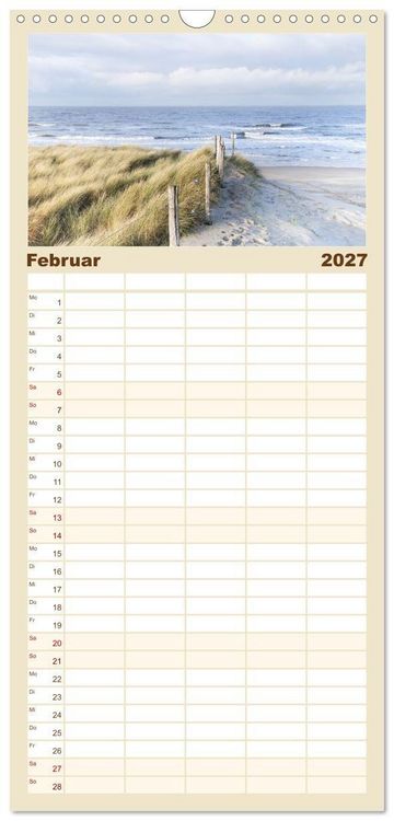 Produktbild: Familienplaner 2027 - Ferien in Holland mit 5 Spalten (Wandkalender, 21 x 45 cm) CALVENDO