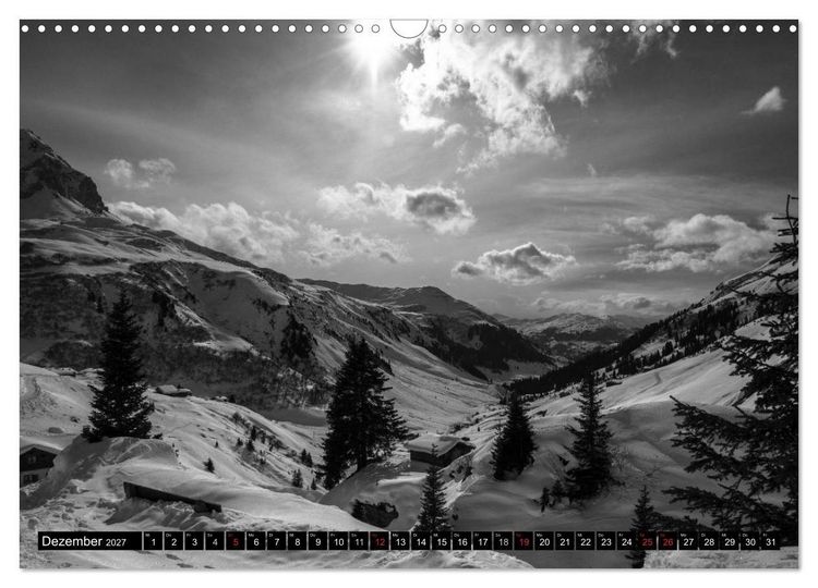Produktbild: Stille Momente in Schwarz-Weiss (Wandkalender 2027 DIN A3 quer), CALVENDO Monatskalender