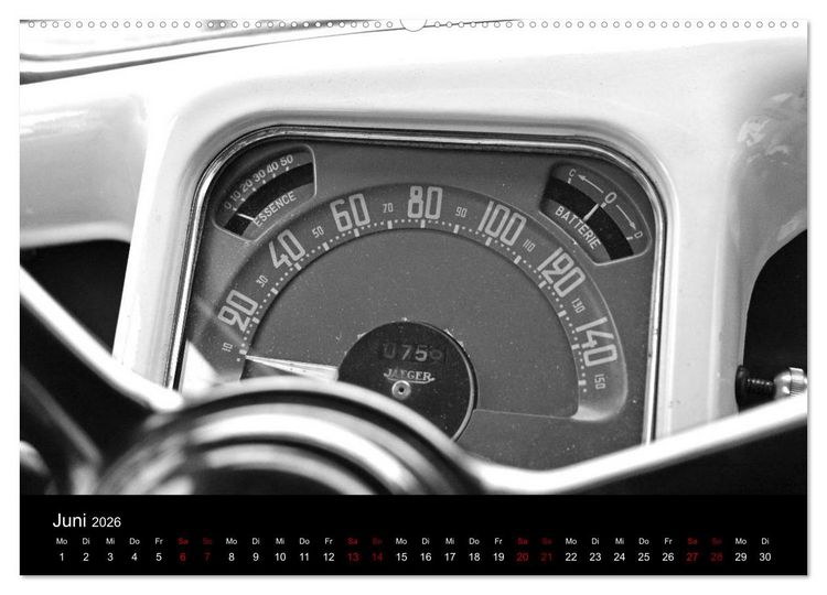 Produktbild: Citro&euml;n 11 CV Traction Avant in schwarzweiss (Wandkalender 2026 DIN A2 quer), CALVENDO Monatskalender