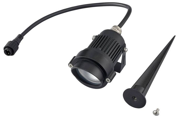Produktbild: Sygonix SY-6612934 LED-Gartenleuchte LED LED 1W Schwarz