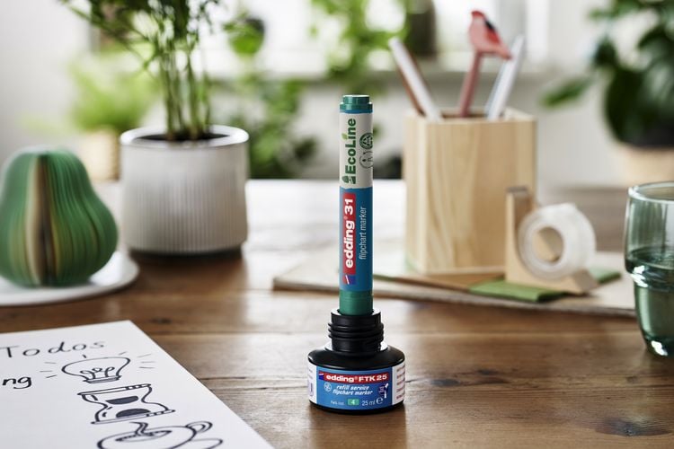 Produktbild: Edding Flipchartmarker EcoLine 31, 4er Set