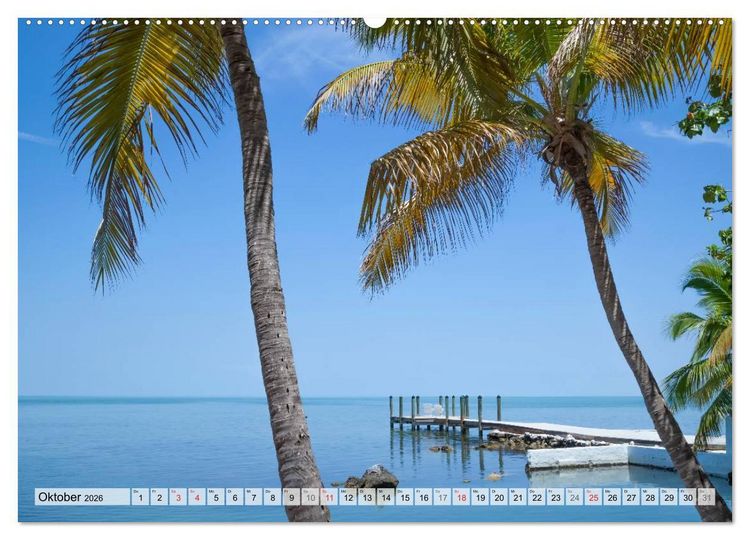 Produktbild: FLORIDA KEYS UND KEY WEST Malerische Reiseroute (Wandkalender 2026 DIN A2 quer), CALVENDO Monatskalender