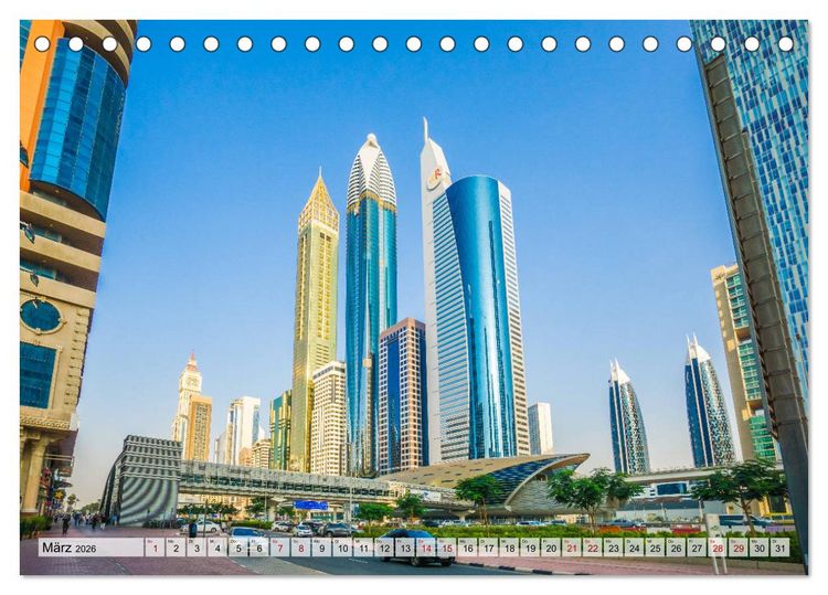Produktbild: Dubai - Traumstadt der Scheichs (Tischkalender 2026 DIN A5 quer), CALVENDO Monatskalender