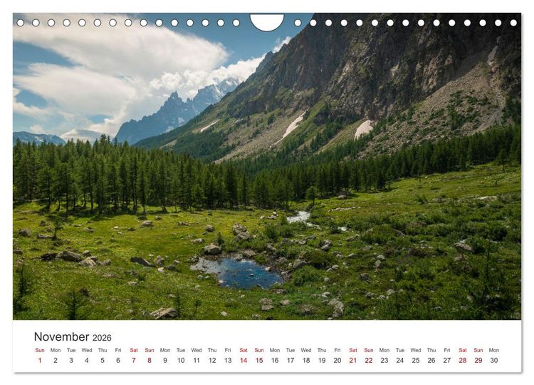 Produktbild: Aosta Valley and its nature (Wall Calendar 2026 DIN A4 landscape), CALVENDO 12 Month Wall Calendar