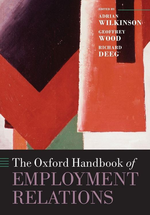 Produktbild: The Oxford Handbook of Employment Relations