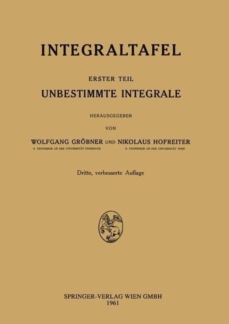 Produktbild: Integraltafel