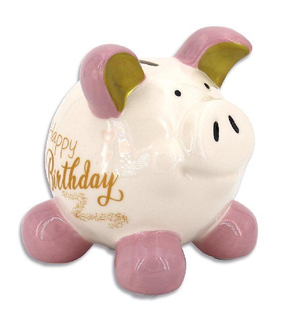 Produktbild: Little Luck Sparschwein Happy Birthday M