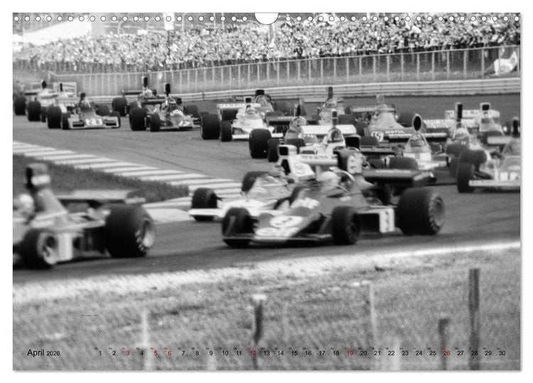 Produktbild: Grand Prix - Formel-Rennen 1972-1977 (Wandkalender 2026 DIN A3 quer), CALVENDO Monatskalender