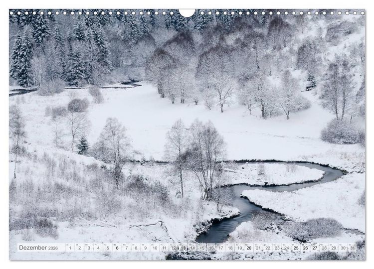 Produktbild: Moore und B&auml;che in Eifel und Ardennen (Wandkalender 2026 DIN A3 quer), CALVENDO Monatskalender