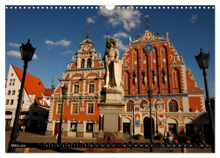 Produktbild: Riga + Jurmala (Wandkalender 2026 DIN A3 quer), CALVENDO Monatskalender
