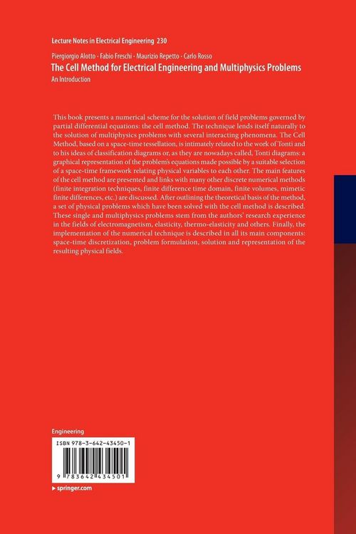 Produktbild: The Cell Method for Electrical Engineering and Multiphysics Problems