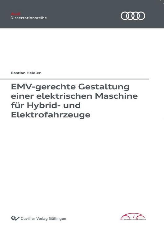 Produktbild: EMV-gerechte Gestaltung einer elektrischen Maschine f&uuml;r Hybrid- und Elektrofahrzeuge
