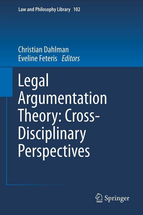 Produktbild: Legal Argumentation Theory: Cross-Disciplinary Perspectives