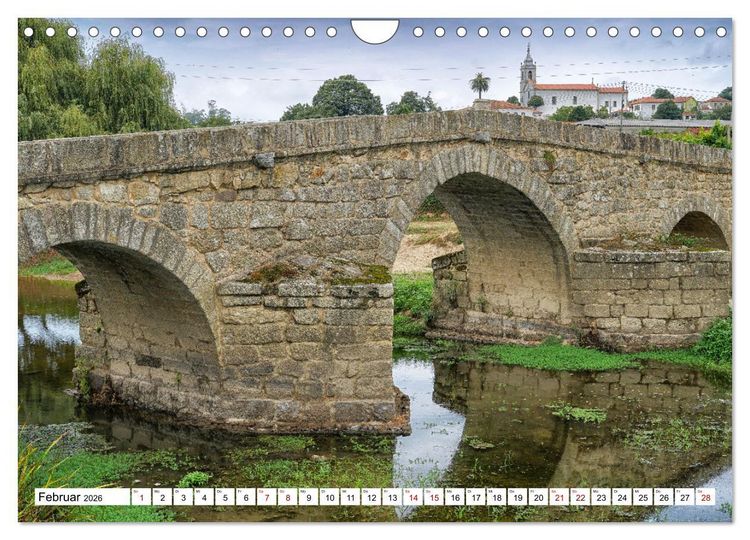Produktbild: Unterwegs - Caminho Portugu&ecirc;s. Zu Fu&szlig; auf dem Portugiesischen Jakobsweg (Wandkalender 2026 DIN A4 quer), CALVENDO Monatskalender