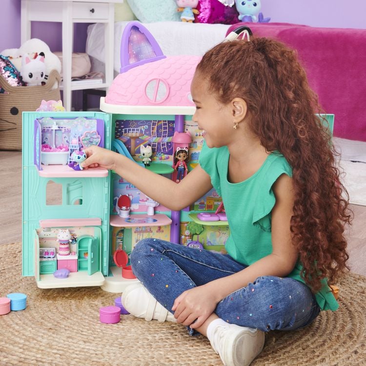 Gabby’s Dollhouse: Meerkätzchen Badezimmer Spielset - 10-teilig Mit Verwandlungsfunktion
