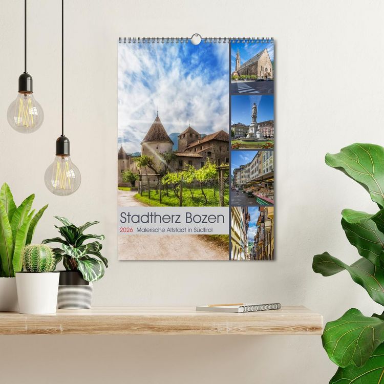 Produktbild: Stadtherz BOZEN (Wandkalender 2026 DIN A3 hoch), CALVENDO Monatskalender