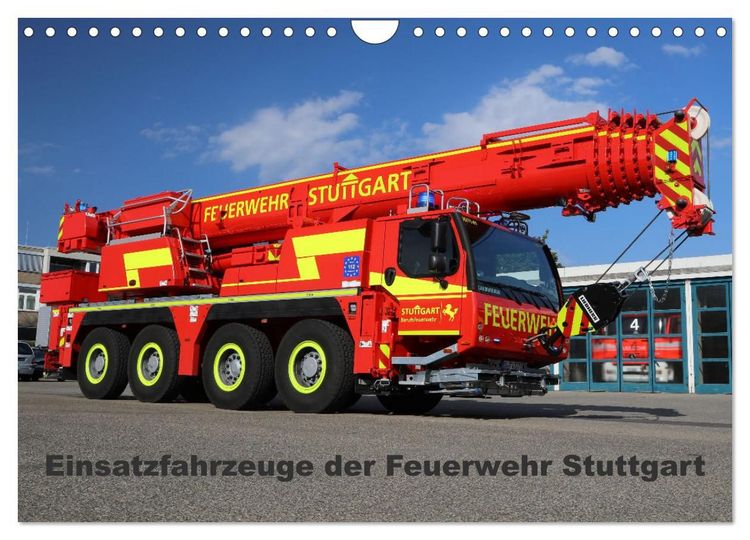 Produktbild: Einsatzfahrzeuge der Feuerwehr Stuttgart (Wandkalender 2027 DIN A4 quer), CALVENDO Monatskalender