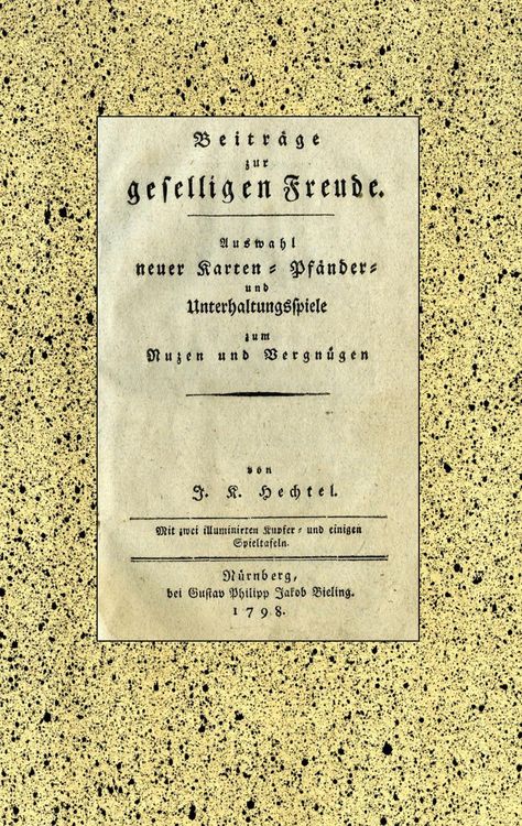 Produktbild: Johann Kaspar Hechtel: Beitr&auml;ge zur geselligen Freude