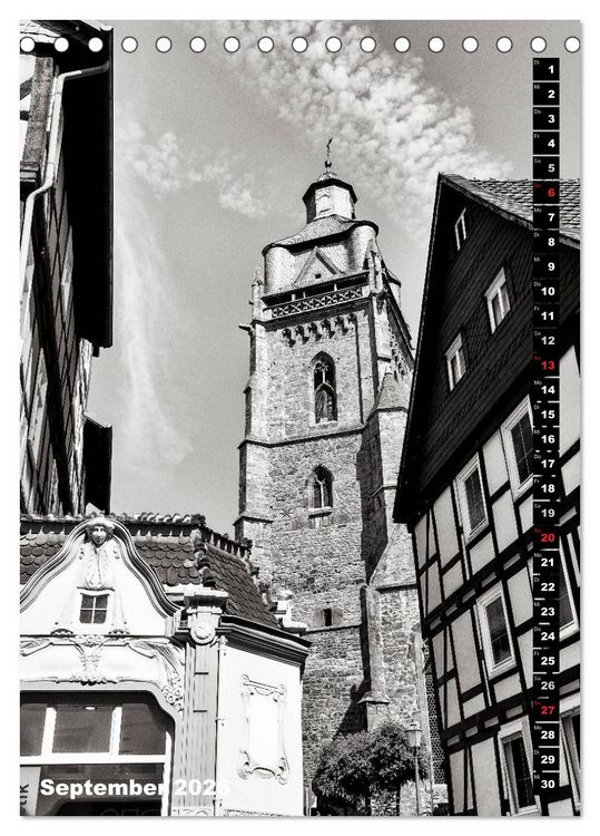 Produktbild: Ein Blick auf Bad Wildungen (Tischkalender 2026 DIN A5 hoch), CALVENDO Monatskalender