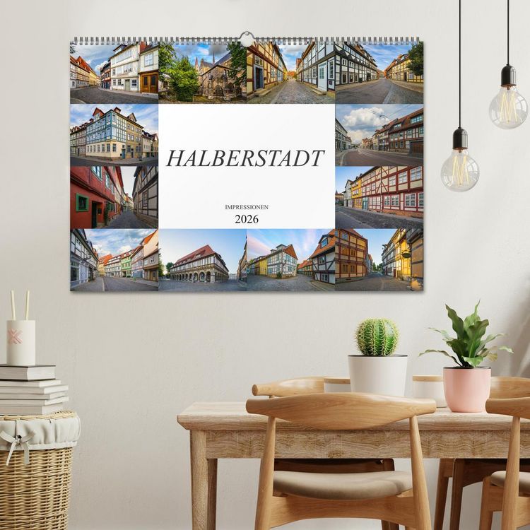 Produktbild: Halberstadt Impressionen (Wandkalender 2026 DIN A2 quer), CALVENDO Monatskalender
