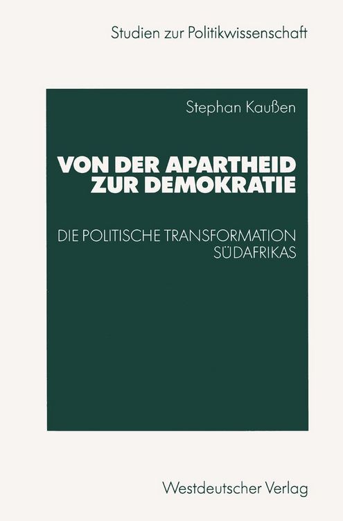 Produktbild: Von der Apartheid zur Demokratie
