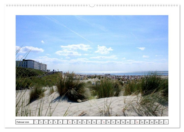 Produktbild: Borkum - Ostfriesische Insel mit Charme (Wandkalender 2026 DIN A2 quer), CALVENDO Monatskalender