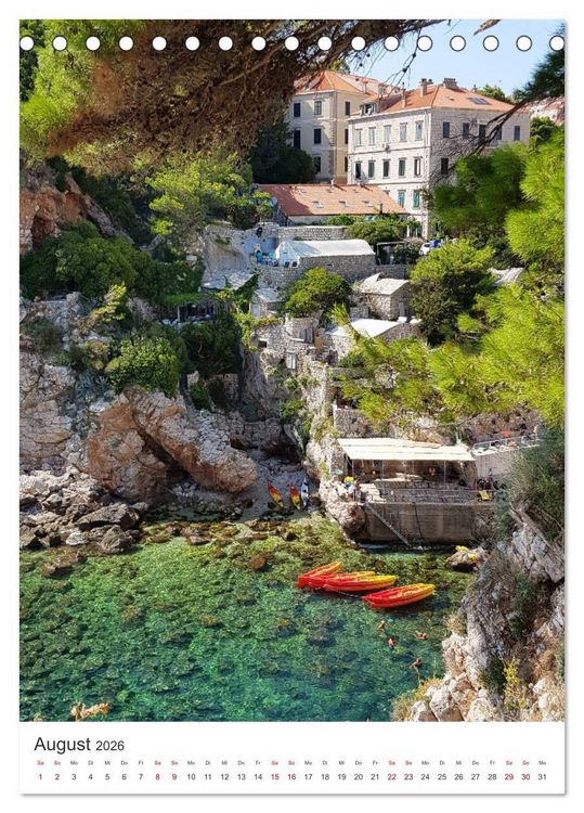 Produktbild: Kroatien - Eine Reise in das wundersch&ouml;ne Land. (Tischkalender 2026 DIN A5 hoch), CALVENDO Monatskalender
