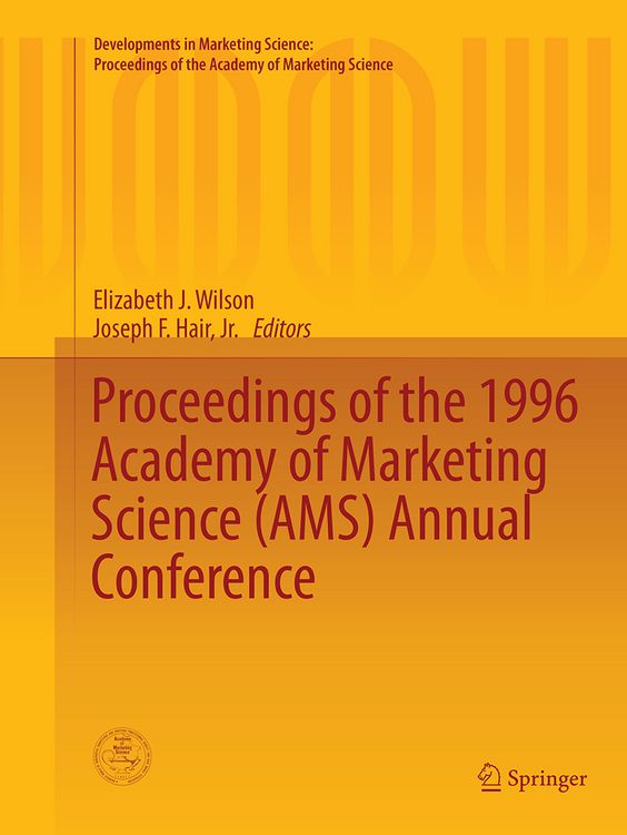 Produktbild: Proceedings of the 1996 Academy of Marketing Science (AMS) Annual Conference