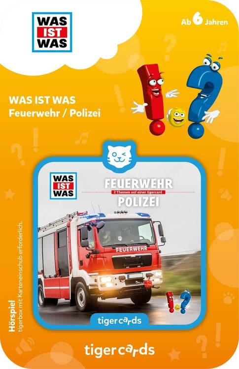 Produktbild: Tiger Media - Tigercards - WAS IST WAS - Feuerwehr / Polizei