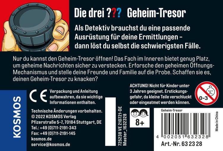 Produktbild: KOSMOS - Die Drei ???: Geheim-Tresor