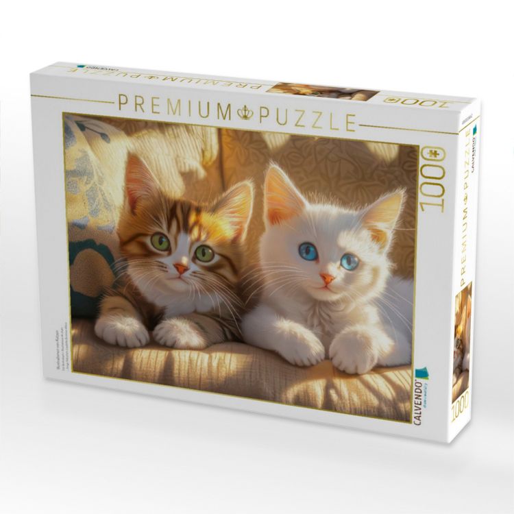 Produktbild: CALVENDO Puzzle Illustrationen von Katzen | 1000 Teile Lege-Gr&ouml;&szlig;e 64x48cm Foto-Puzzle f&uuml;r gl&uuml;ckliche Stunden