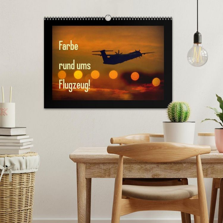 Produktbild: Farbe rund ums Flugzeug! (Wandkalender 2026 DIN A3 quer), CALVENDO Monatskalender