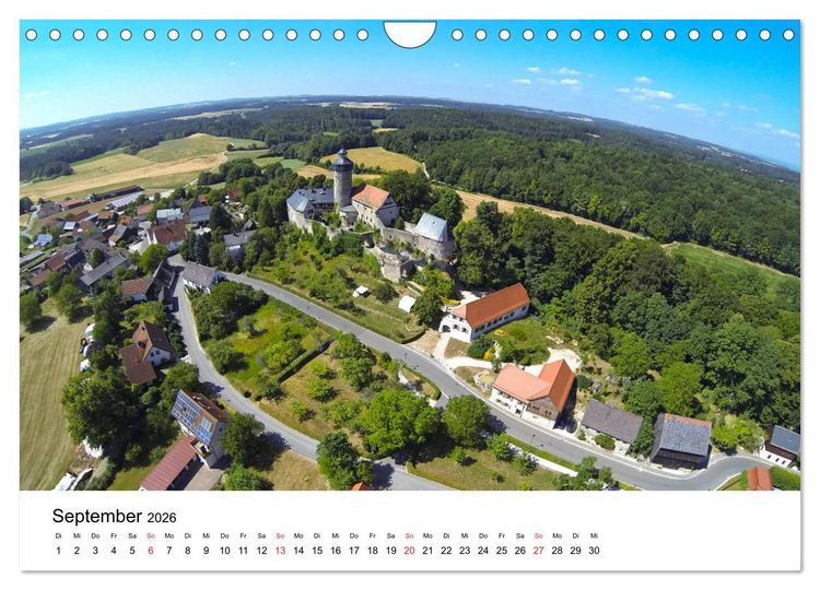 Produktbild: Deutschlands Burgen - Der S&uuml;den von oben (Wandkalender 2026 DIN A4 quer), CALVENDO Monatskalender