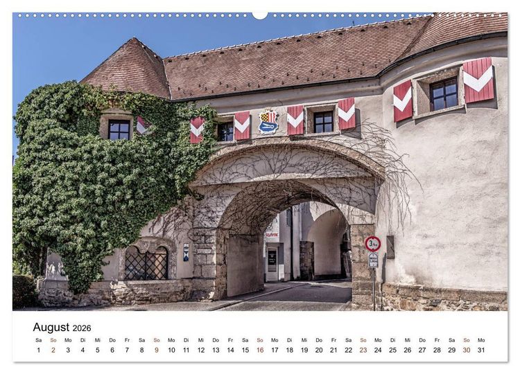 Produktbild: Sonniges Sch&auml;rding, Barockstadt am Inn (Wandkalender 2026 DIN A2 quer), CALVENDO Monatskalender