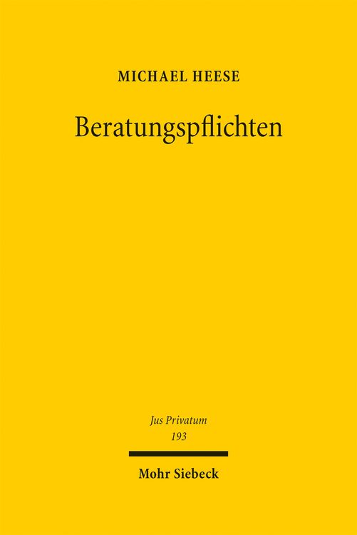 Produktbild: Beratungspflichten