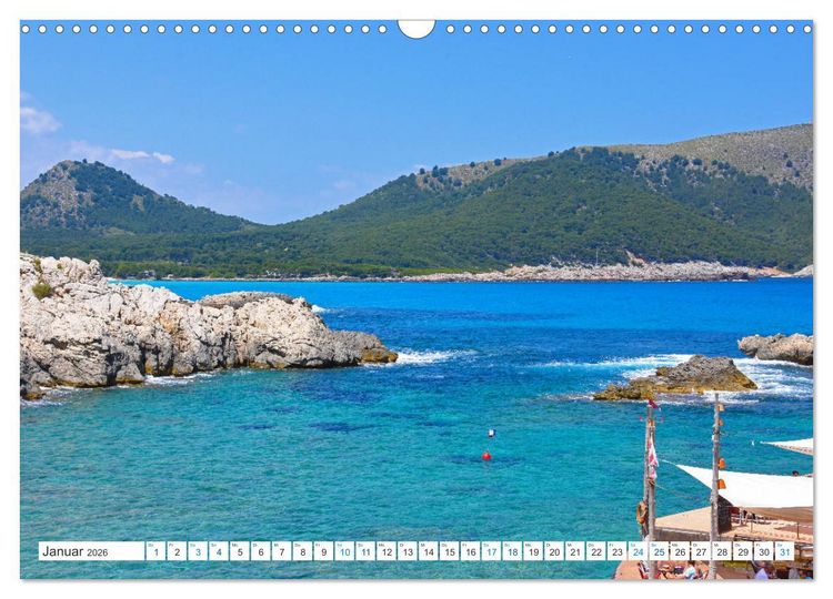 Produktbild: Mallorca - Azurblaues Mittelmeer zum Tr&auml;umen (Wandkalender 2026 DIN A3 quer), CALVENDO Monatskalender
