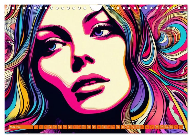 Produktbild: Psychodelic Art (Wandkalender 2026 DIN A4 quer), CALVENDO Monatskalender