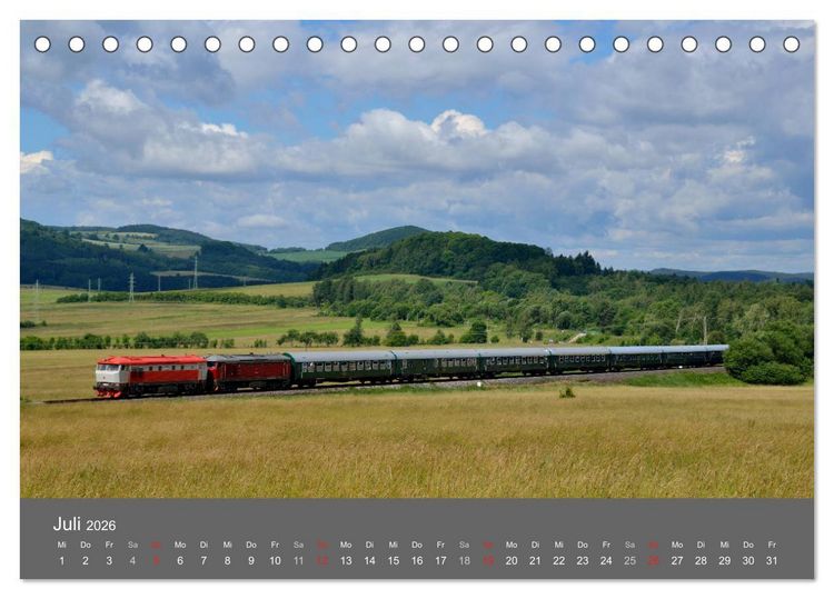 Produktbild: Eisenbahn Kalender 2026 - Oberlausitz und Nachbarl&auml;nder (Tischkalender 2026 DIN A5 quer), CALVENDO Monatskalender