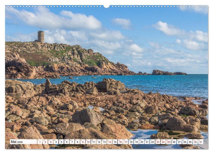 Produktbild: Jersey - Die Insel im &Auml;rmelkanal (hochwertiger Premium Wandkalender 2026 DIN A2 quer), Kunstdruck in Hochglanz