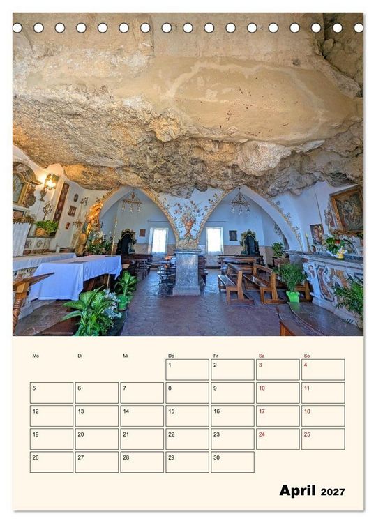 Produktbild: Taormina - &Auml;tna, Meer und antike Steine (Tischkalender 2027 DIN A5 hoch), CALVENDO Monatskalender