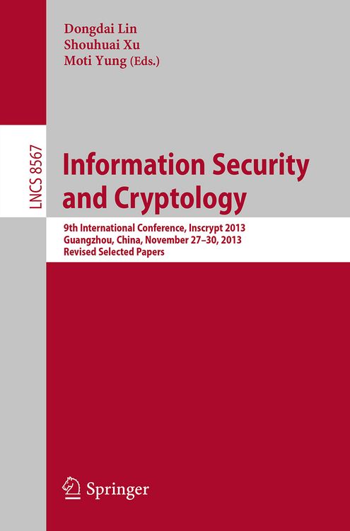 Produktbild: Information Security and Cryptology