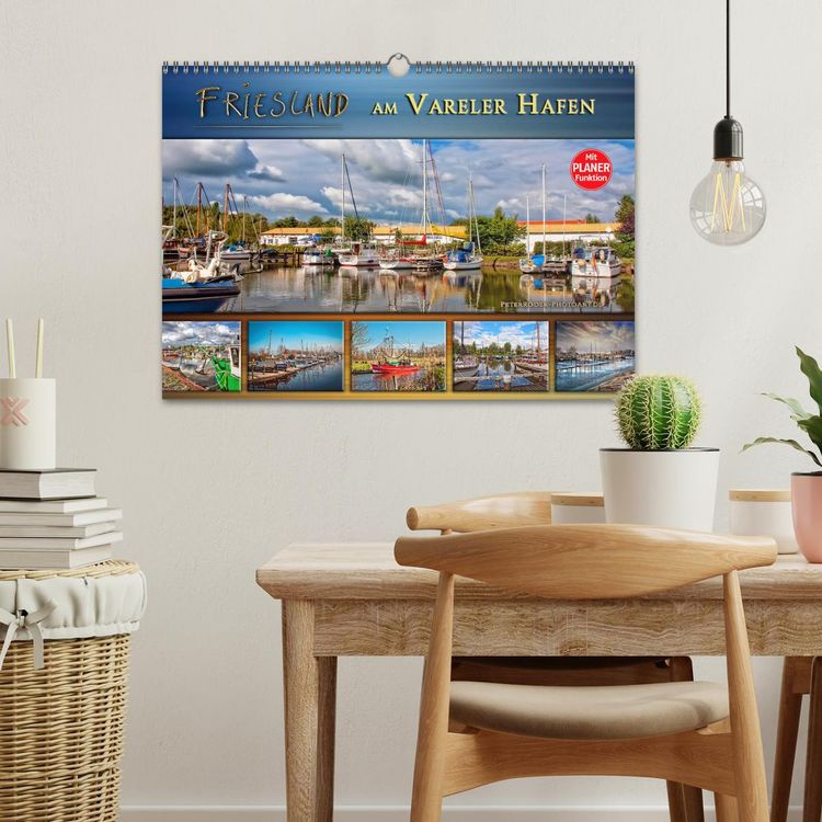 Produktbild: Friesland - am Vareler Hafen (Wandkalender 2026 DIN A3 quer), CALVENDO Monatskalender