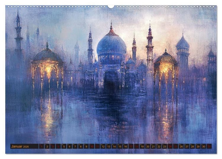 Produktbild: Visionen aus 1001 Nacht (hochwertiger Premium Wandkalender 2026 DIN A2 quer), Kunstdruck in Hochglanz