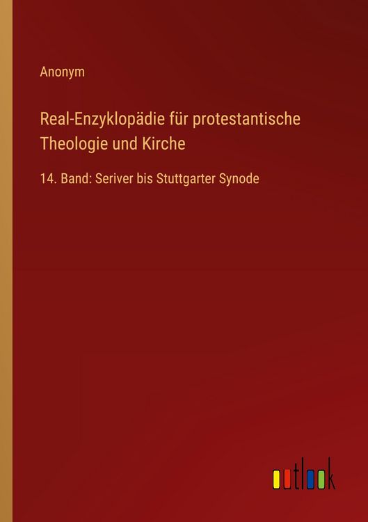 Produktbild: Real-Enzyklop&auml;die f&uuml;r protestantische Theologie und Kirche