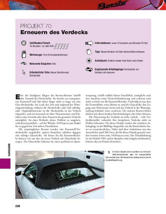 Produktbild: Das Porsche Boxster 986/987 Schrauberhandbuch