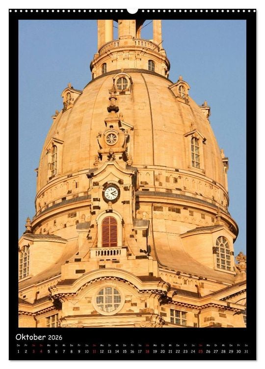 Produktbild: Frauenkirche Dresden (hochwertiger Premium Wandkalender 2026 DIN A2 hoch), Kunstdruck in Hochglanz