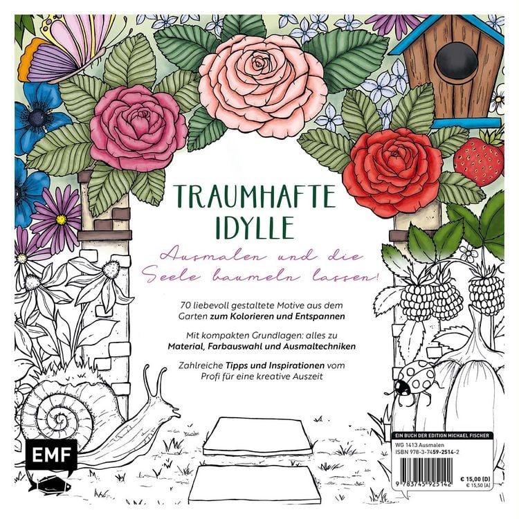 Produktbild: Gartenparadies &ndash; Florale Motive und Tiere ausmalen