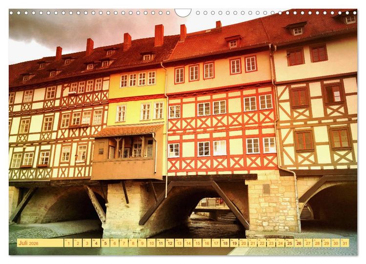Produktbild: ERFURT obercool (Wandkalender 2026 DIN A3 quer), CALVENDO Monatskalender